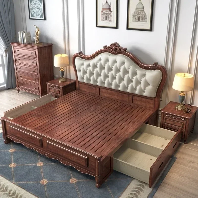Sleeping Base Frame Bed Waterproof Modern Designer Wooden Luxury Twin Bed Frames Headboards Beauty Beliche Unique Furniture