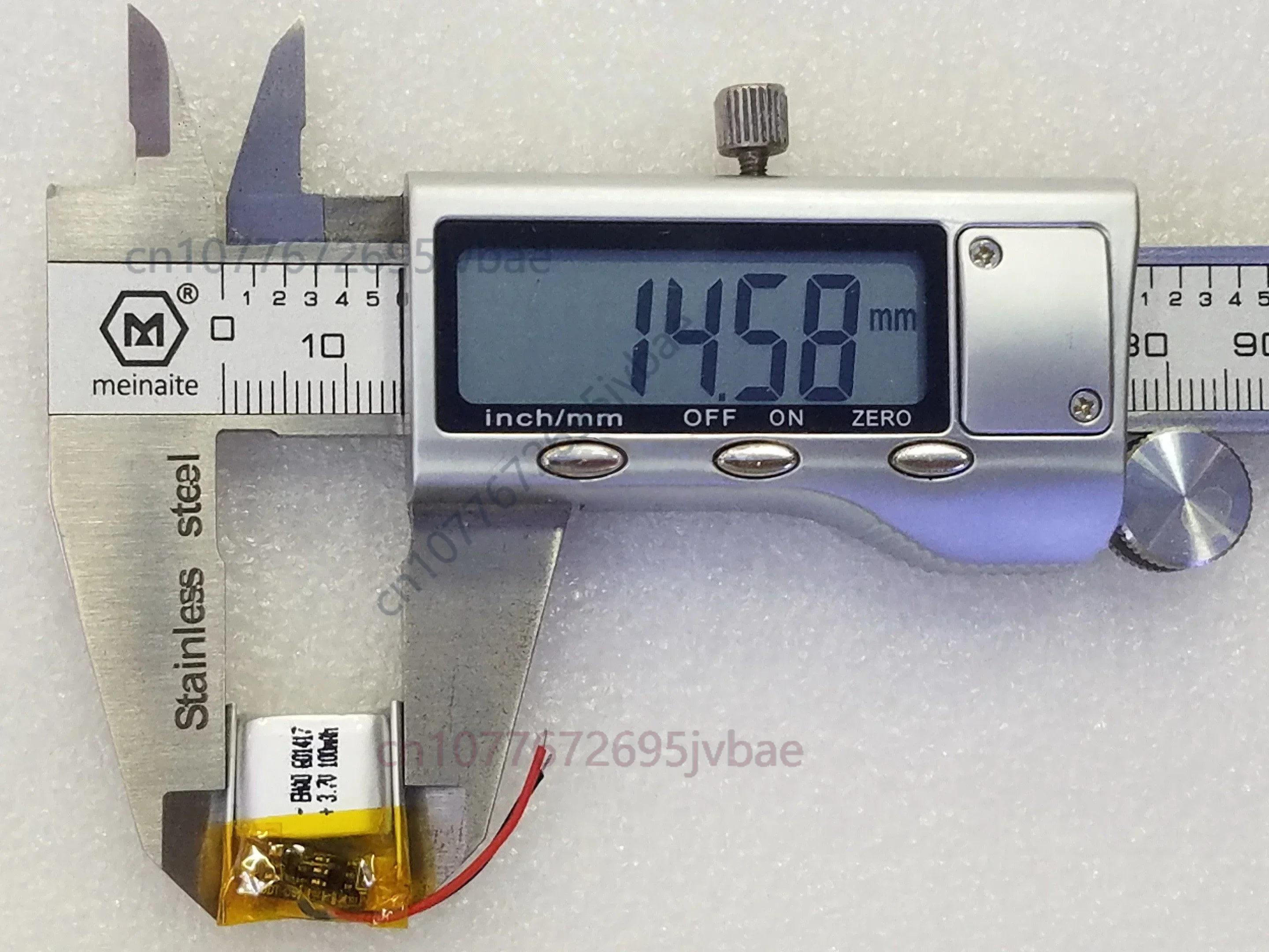Polymer Lithium Cell 601417 Compatible with 651417 651520 701417 for Bluetooth Speaker Smart Bracelet Watch