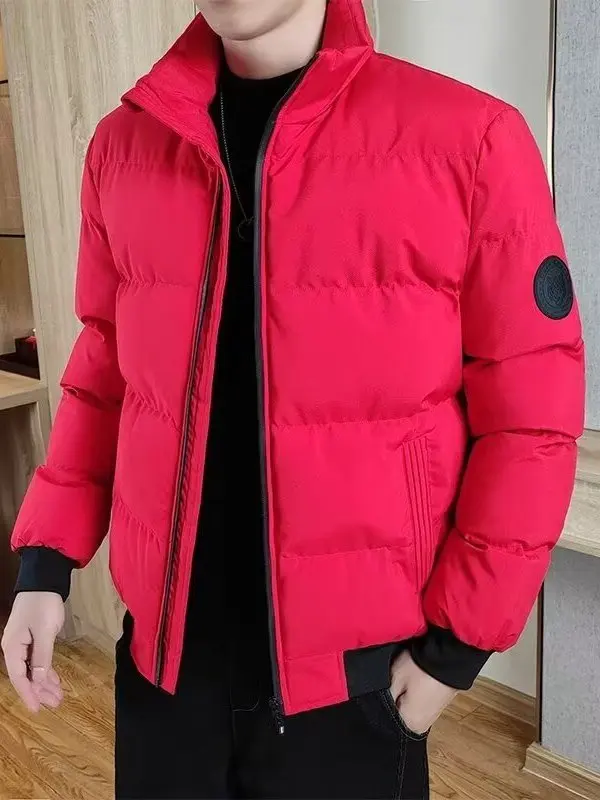 

Мужская куртка из бавовни, новинка 2025, осень-зима, модная брендовая универсальная зимняя одежда Haome, корейское пальто