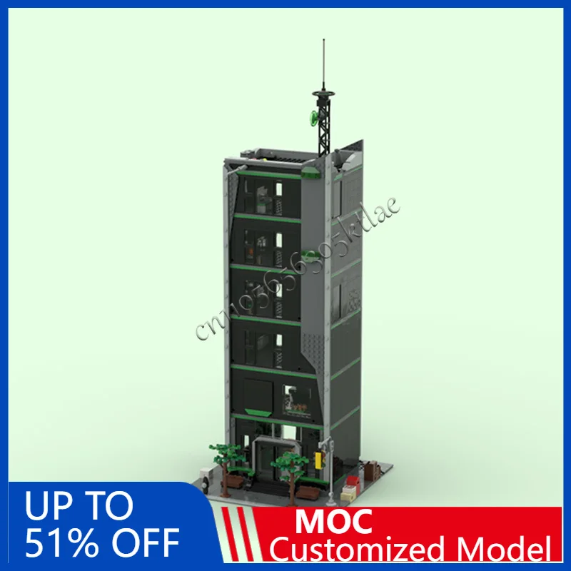 

2200 PCS Construction Modular Oscorp Tower MOC Customize Modular Building Block Popular Technology Design DIY Assembly Toy Gift