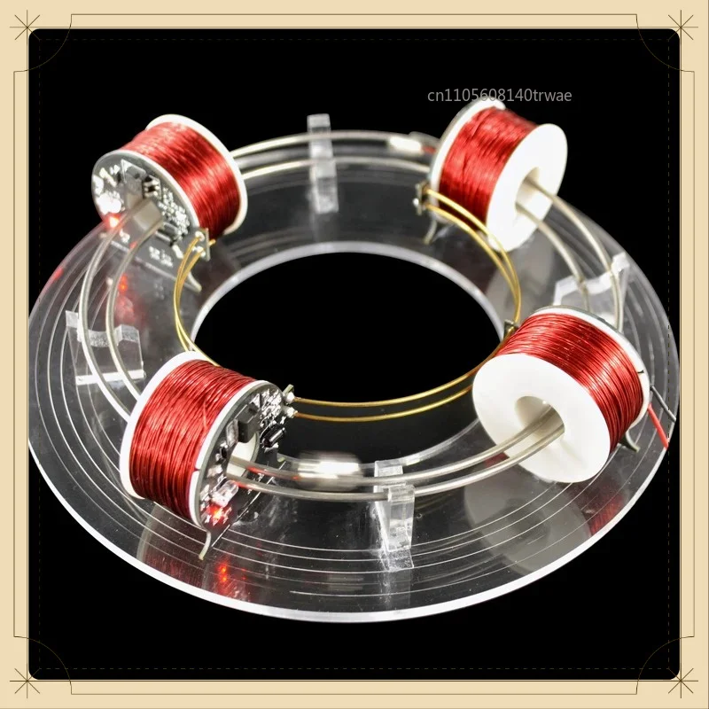 Electromagnetic ring cyclotron scientific experiment novel high-tech toy physics self-made electromagnetic teaching aids model