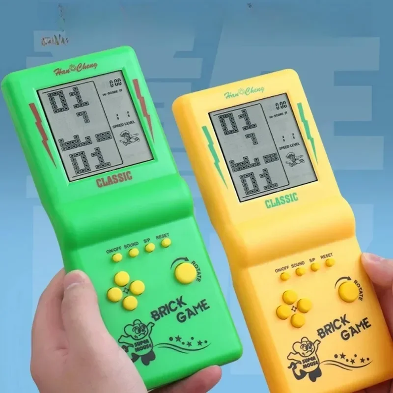 Large Screen Tetris Games Console Retro Nostalgic Classic Handheld Games Console Electronic Toys Retro Handheld Games Player New