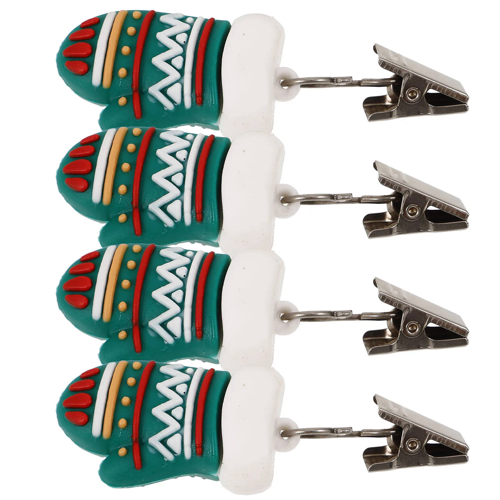 

4Pcs Tablecloth Weights Christmas Gloves Table Cover Clips Decorative Stable Useful for Camping Picnic Outdoor Banquet