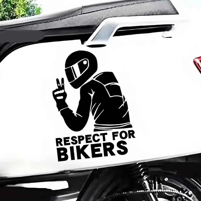 1/2/3/4Pcs Motorcycle Rider With Cool Profile Creative&Funny Stickers For Cartoon Fans&Lover,High Quality