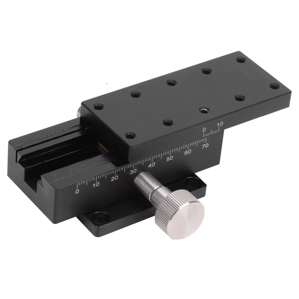 40x90mm Manual X Trimming Platform Gear Guide High Accuracy Adjustable Sliding Stage