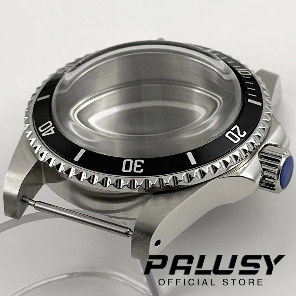 Caja Retro Vintage de 39,5 MM, cúpula de cristal acrílico NH35, accesorios de reloj para NH35 NH36 NH38, caja de reloj con movimiento