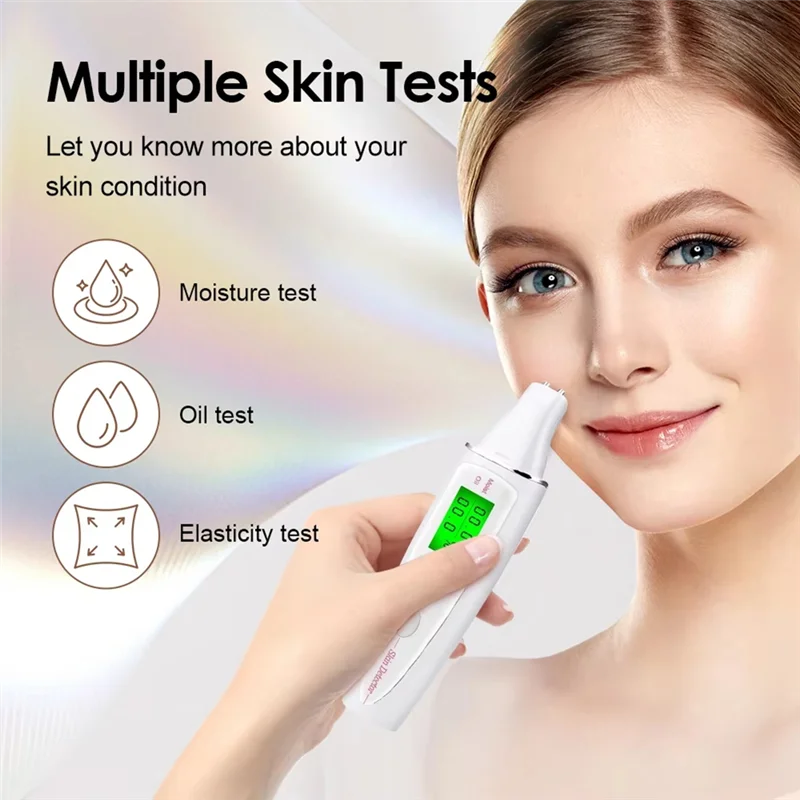 Face Skin Tester Water Oil Monitor Fluorescent Agent Detector Forforehead Cheek Skin Care-A58E