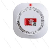 Standalone Smart Home Smoke Alarm, WIFI Connected Smoke Detector, Wireless Battery-Powered Fire Safety Sensor