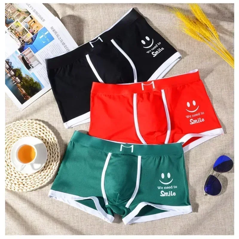 

3PCs Men's Cotton Boxer Shorts Comfortable Underwear Basic Boxers Breathable Boxer Briefs Soft Cotton Boxer Shorts for Men