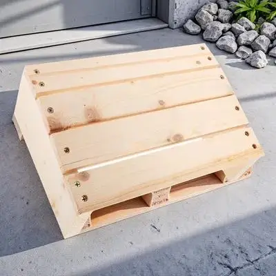 

1Pcs Wooden Foot Rest Tilted Office Desk Footstool Stable Non-Slip Footrest Under Desk Wood Stool for Office Home