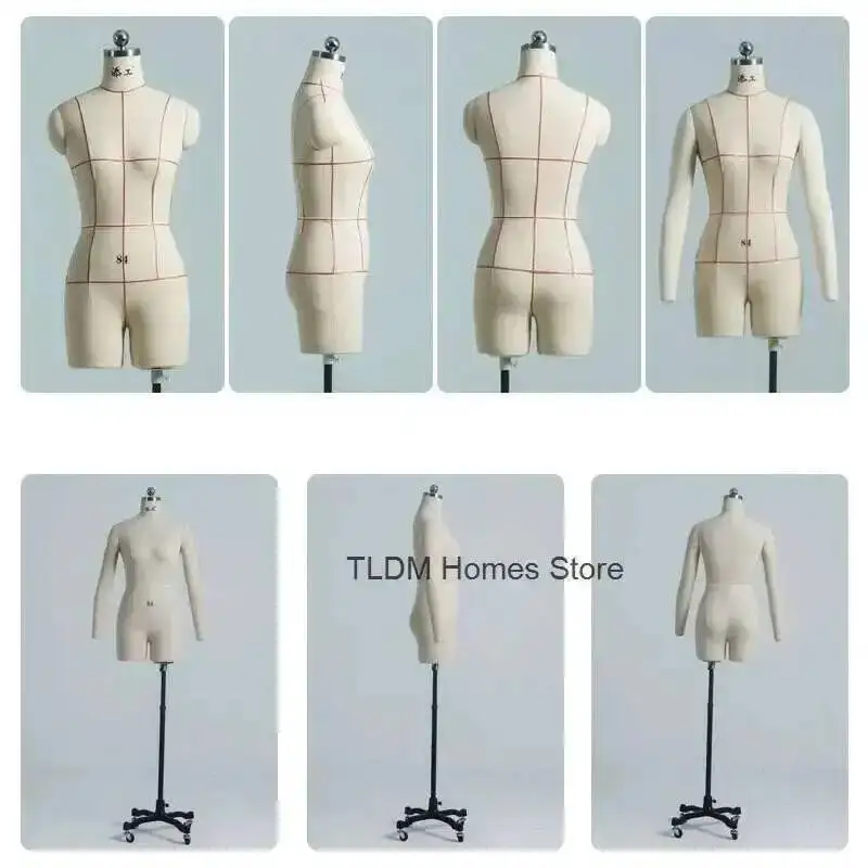 

Model Professional Female Tailor Half Mannequins Body Modern Sewing Mannequin Hanging Buckle Shoulder for Clothing Design Model