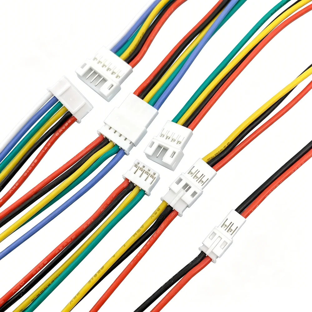10/50/100pcs PH2.0mm 2 Pin Silicon 22AWG Male Female Terminal 2P Plug Jack RC Battery Soft High Temp Resist Cable Wire Connector