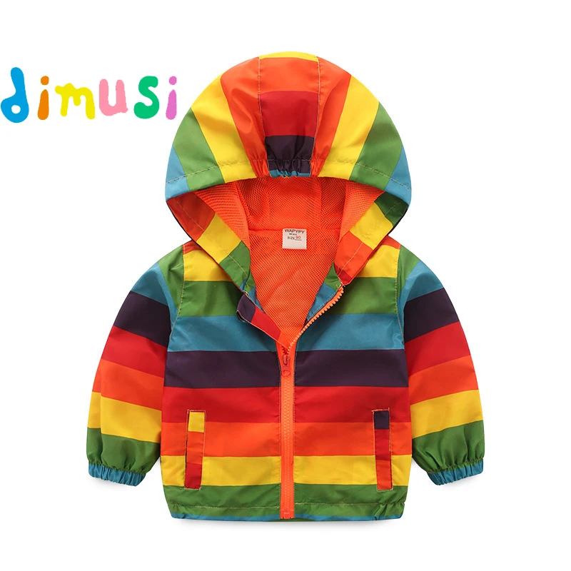 Spring Autumn Children's Jacket Outdoor Casual Hooded Windproof Tops Stylish Slim Cartoon Warm Jacket For Children's Clothing