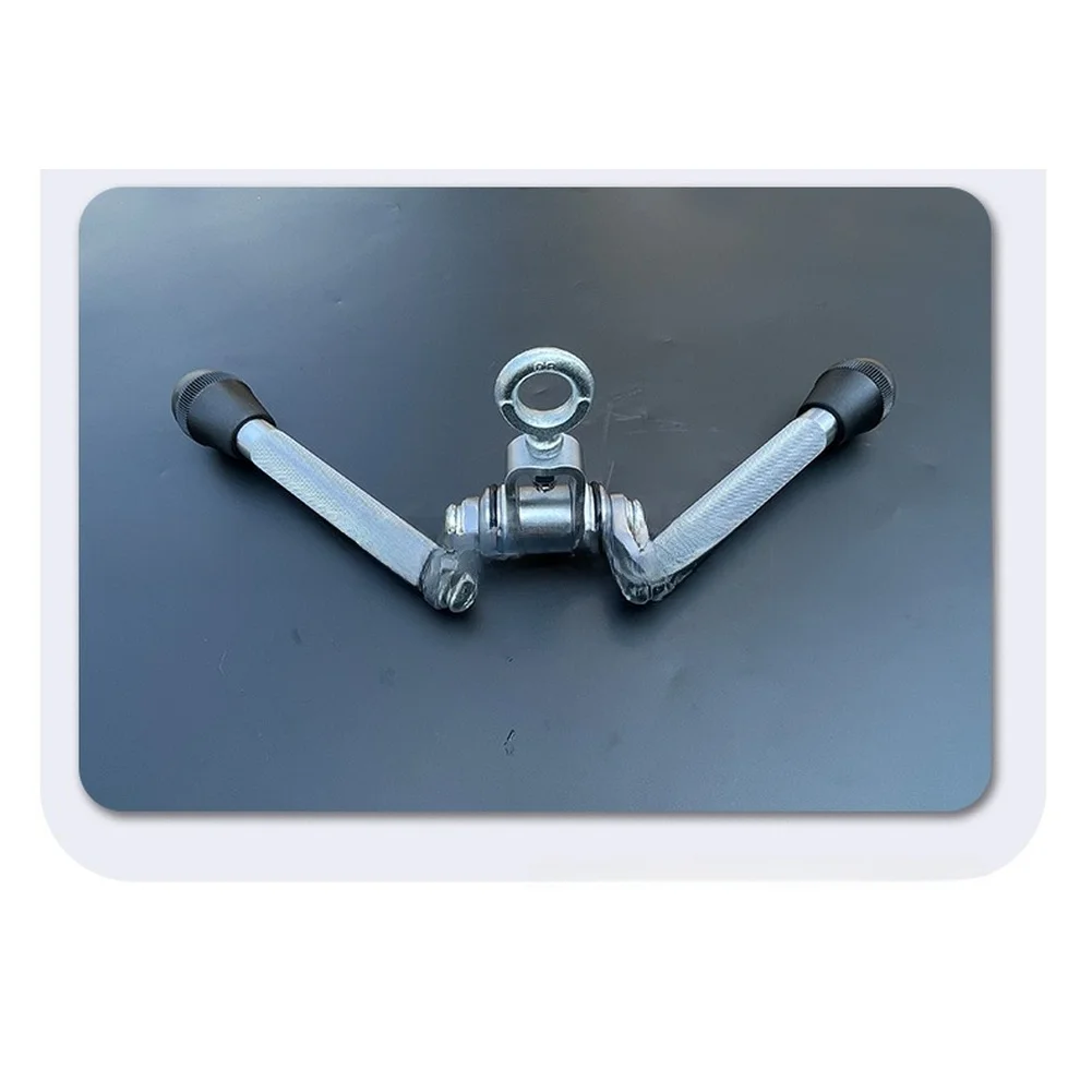 High Pulley for v Grip Handle for LAT Training 45 Gauge Steel Build 44.8x2.54x22.5cm Silver Fitness Equipment Accessory