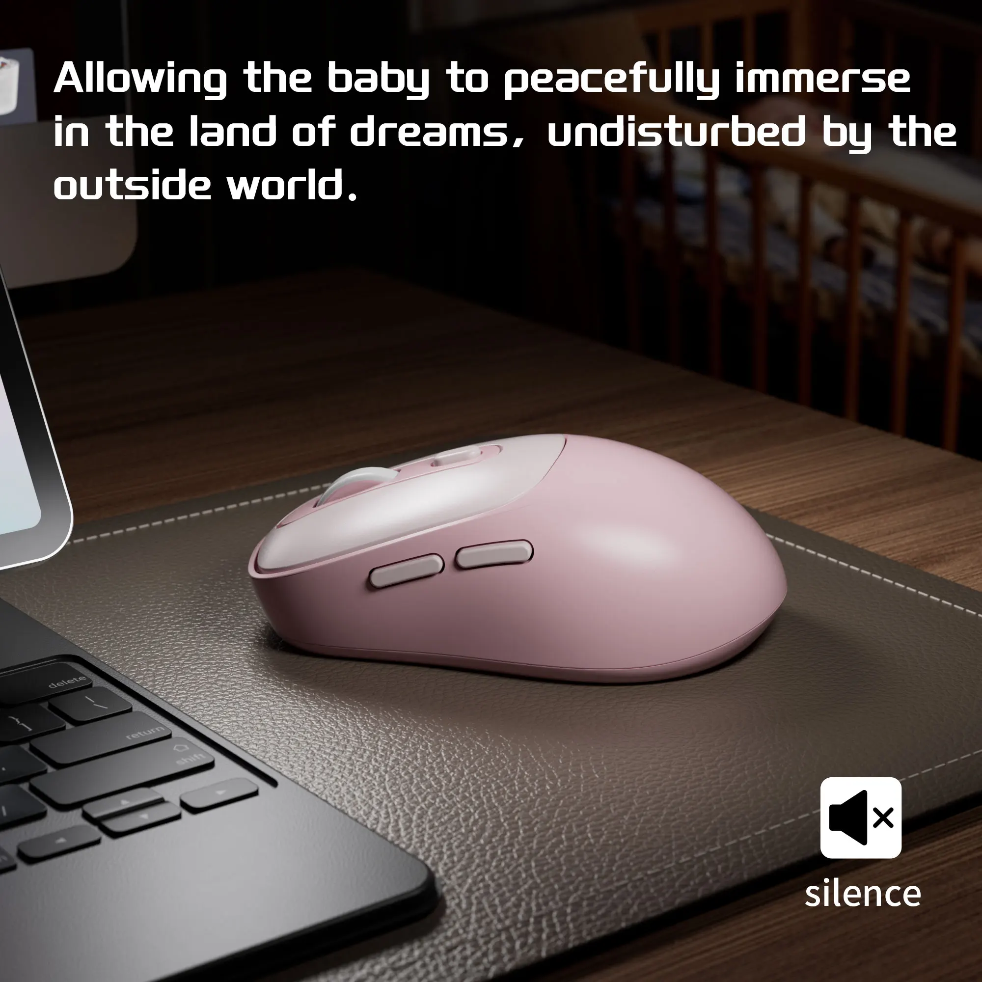 MageGee Wireless Mouse 2.4Ghz USB Connection, Automatic Hibernation for Power Saving, Suitable for Gaming Office Laptop Desktop view 3