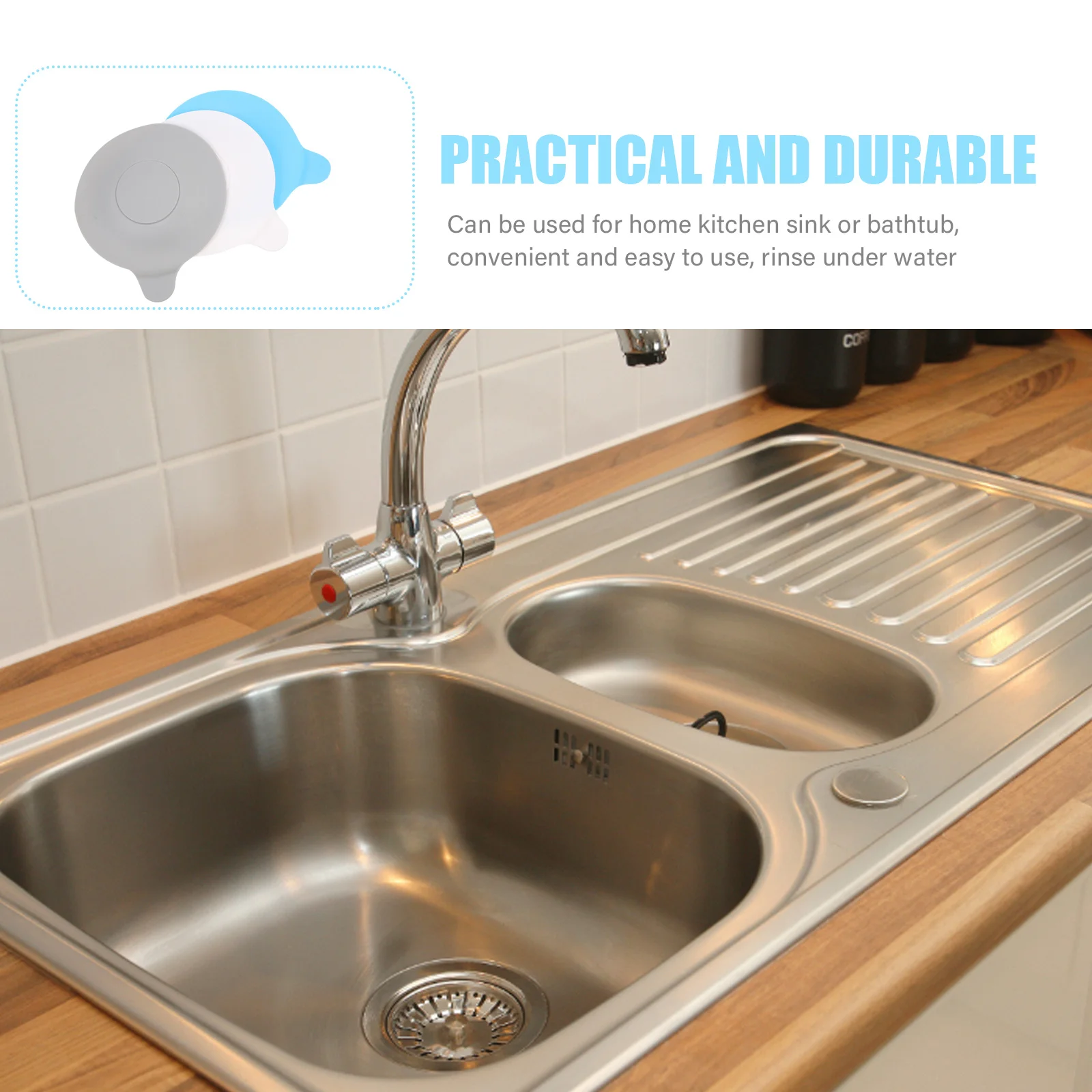 

6pcs Bathtub Drain Coversink Plug Stopper Hair Bathtub Stoppers Premium Drainage Kitchen Sink Plug Cover For Bathroom Tub