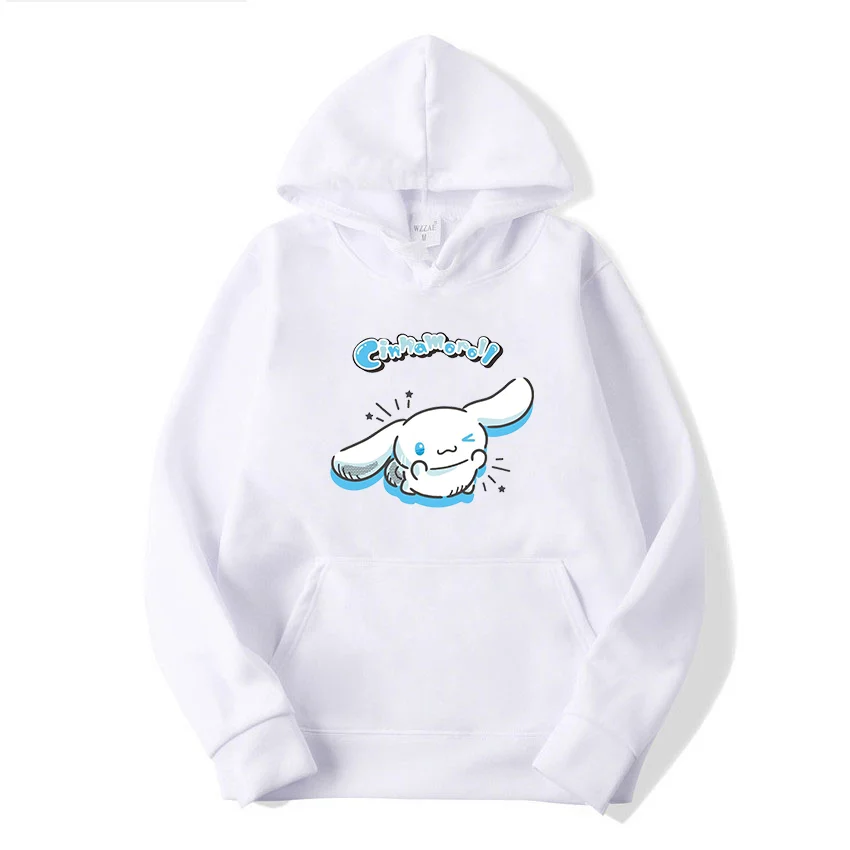 

Kawaii Cinnamo roll casual cute print unisex hoodie spring and autumn Sanrio cartoon casual sports street print hoodie