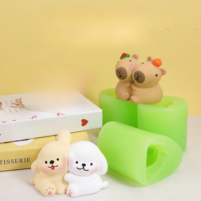 Capybara Gypsum Doll Silicone Mold DIY Aromatherapy Gypsum Ornament Mold