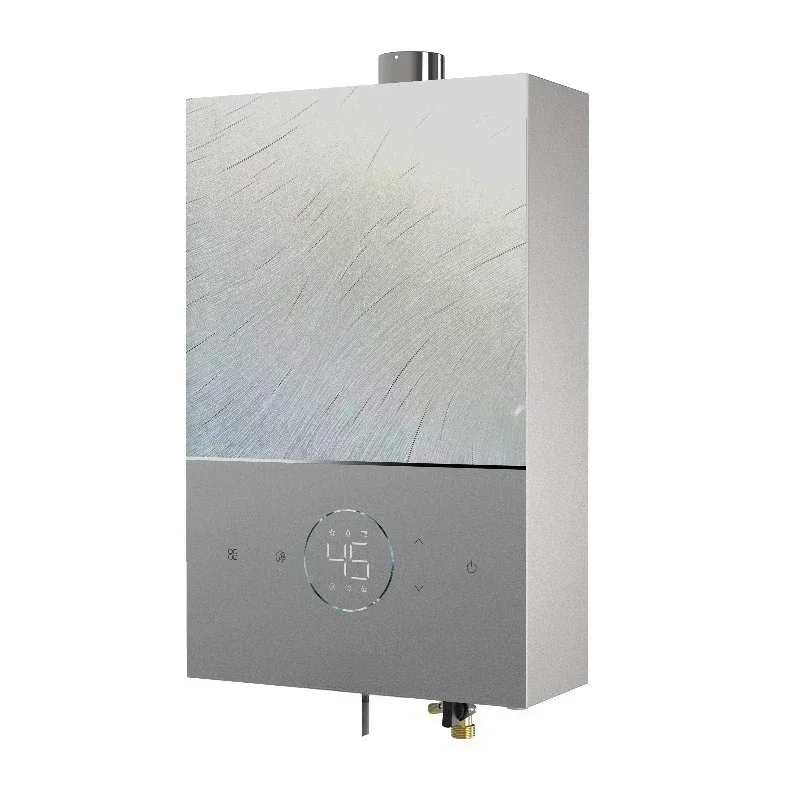 Stainless steel wall-mounted intelligent digital display liquefied petroleum gas natural gas water heater household outdoor