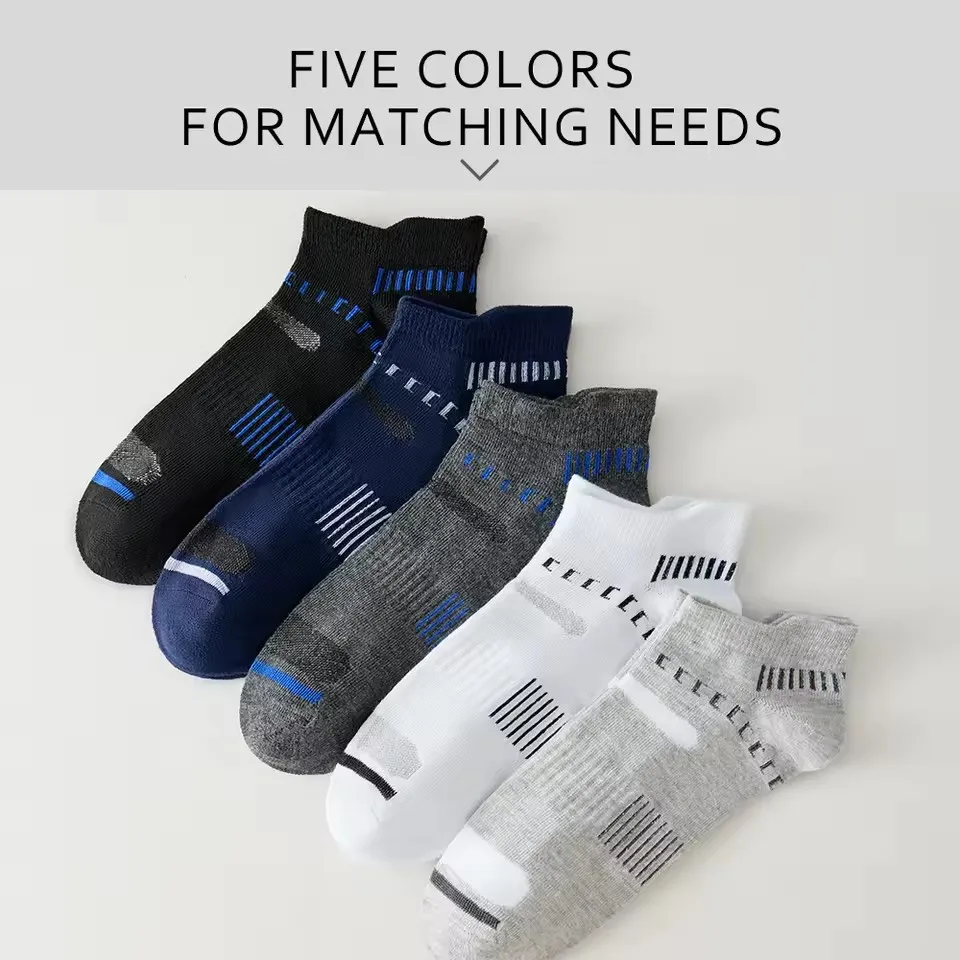 30 Pairs Ankle Socks Men Athletic High Quality Fitness Sport Running Socks Breathable Mesh Casual Short Socks Striped New