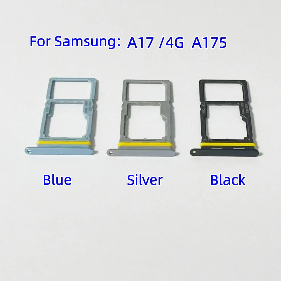 SIM Card SD Card Tray chip slot drawer card Holder For Samsung Galaxy A17 4G 5G SM-A175 A175F A176B A176N drawer chip card tray image 2