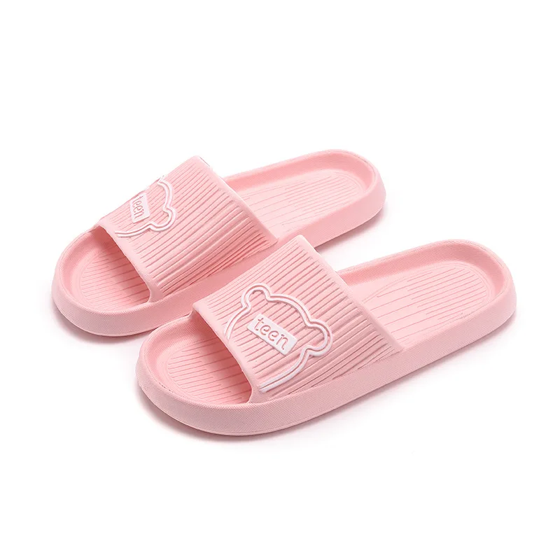 2023 Summer Women Slippers Bath Thick Platform Non-Slip Home Bear Cartoon Cat Flip Flops Beach Sandals Men Slides Indoor Outdoor