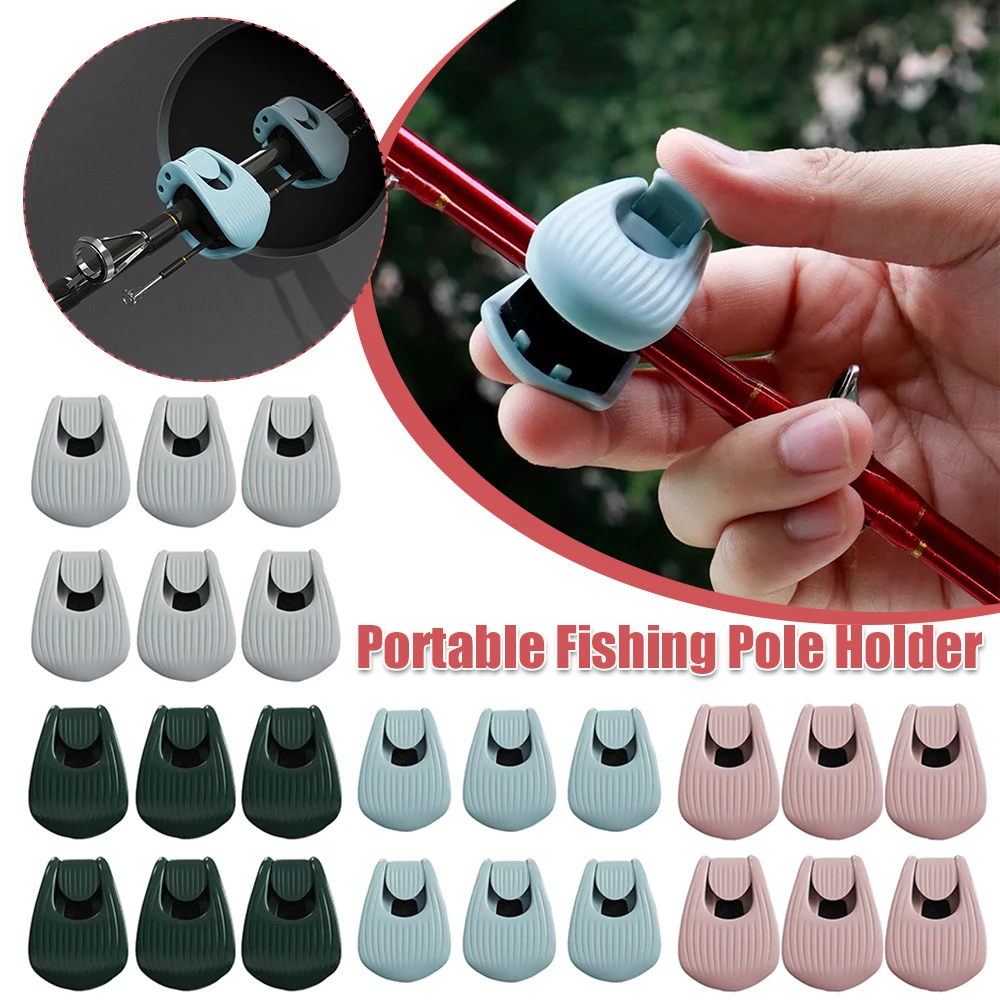 متعددة الوظائف قضيب حامل الصيد رود كليب الصيد رود حامل المثبت كليب لمختلف أحجام قصبة صيد خشبية