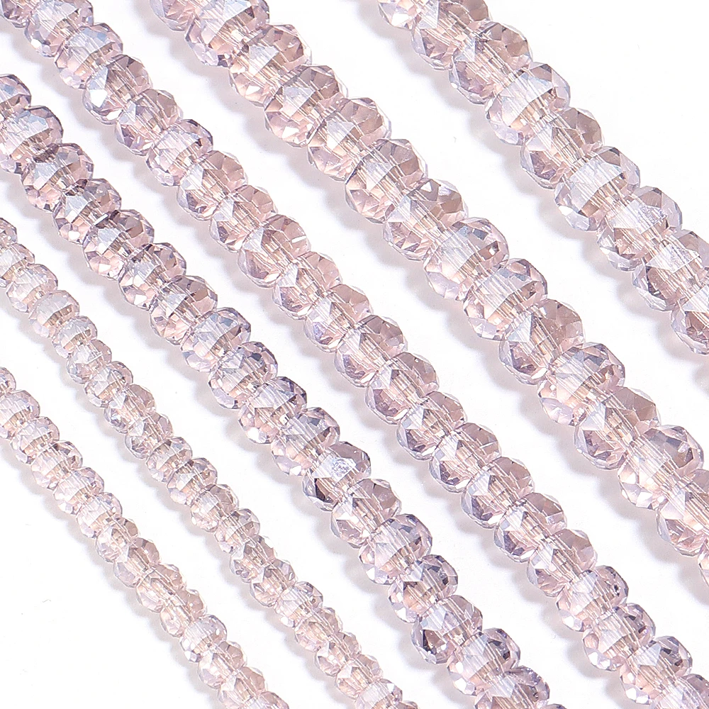 4/6/8 mm radförmige österreichische Kristallglasperlen, flache, runde Glasperlen für die Schmuckherstellung, Armbänder, DIY-Zubehör