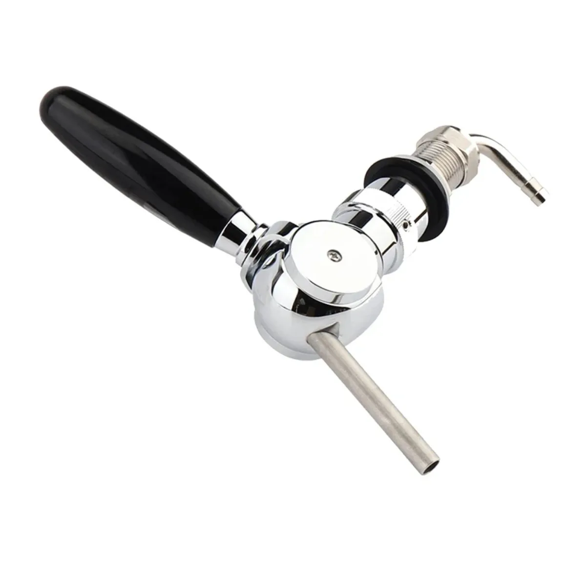 Beer Tap Faucet Draft Dispenser Kegerator Tap Stainless Steel G5/8 Thread Flow Control Home Bar Brewing System Kit