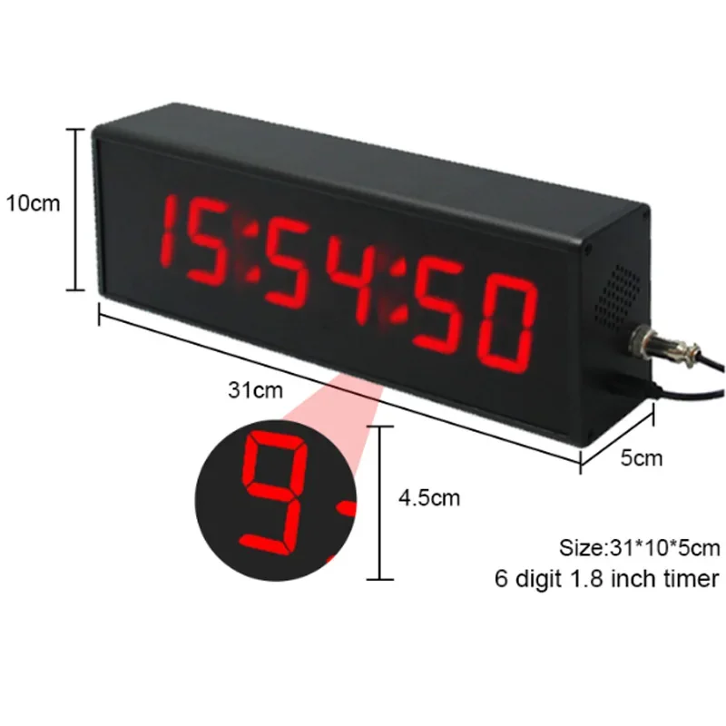 CP04 6 Digit LED Digital Display Game Challenge Stopwatch Timer Portable Professional Stop Watch For Promotional Game Event Acti