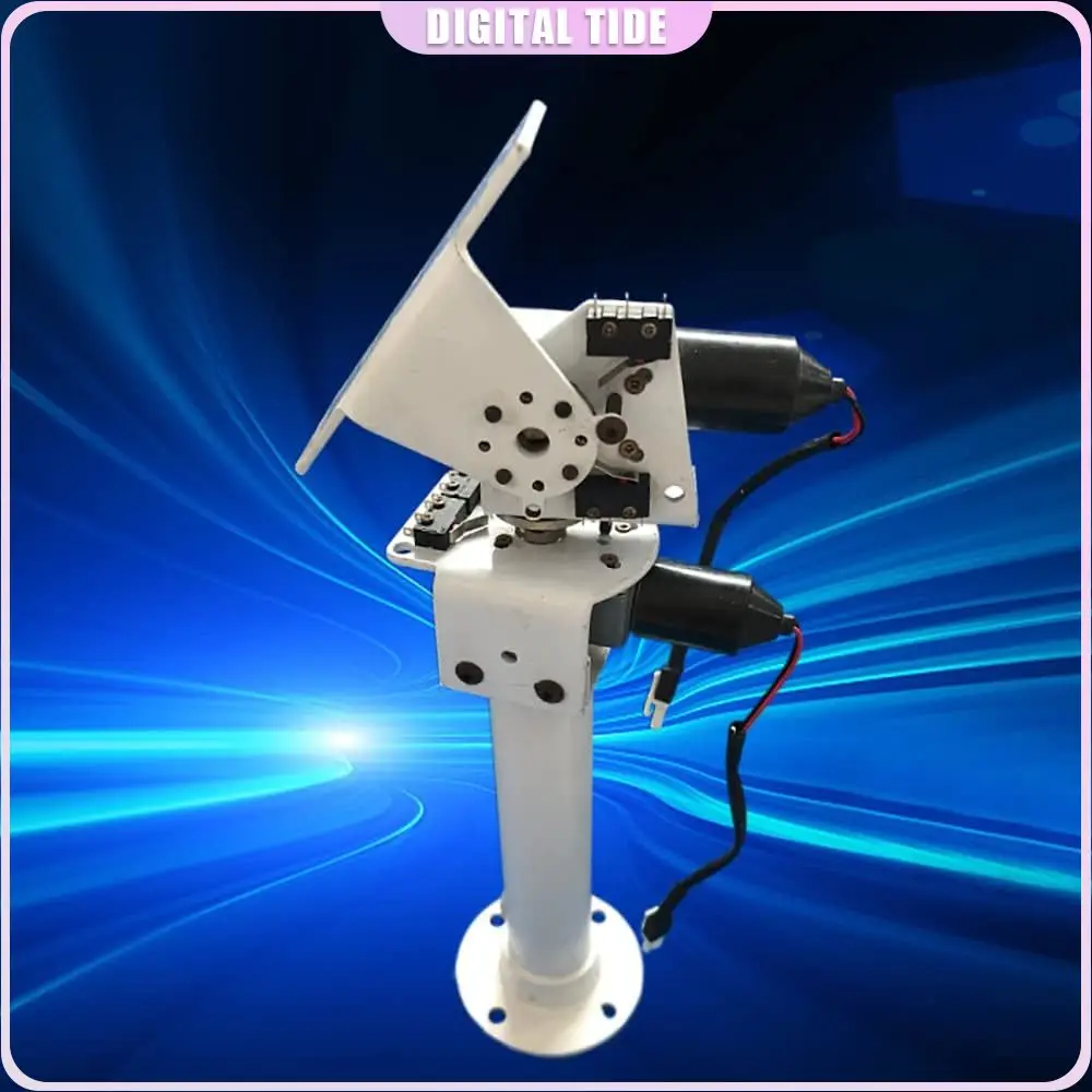 

DIY DC Dual Axis Pan Tilt Solar Tracking Monitoring Robot All Metal X Y Axis Worm Gear Motor Heavy Load High Torque