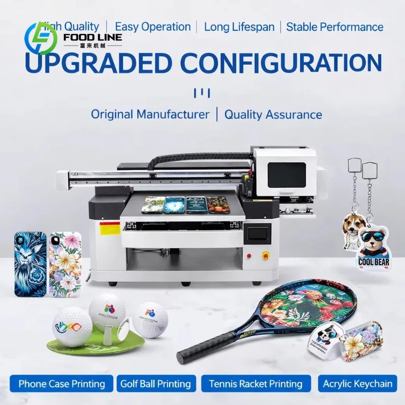 Customized A1 Direct Flatbed UV Ink Printer XP600 Can Print Cup Pen ID Card CD PVC Glass Leather Metal Wood Phone Case