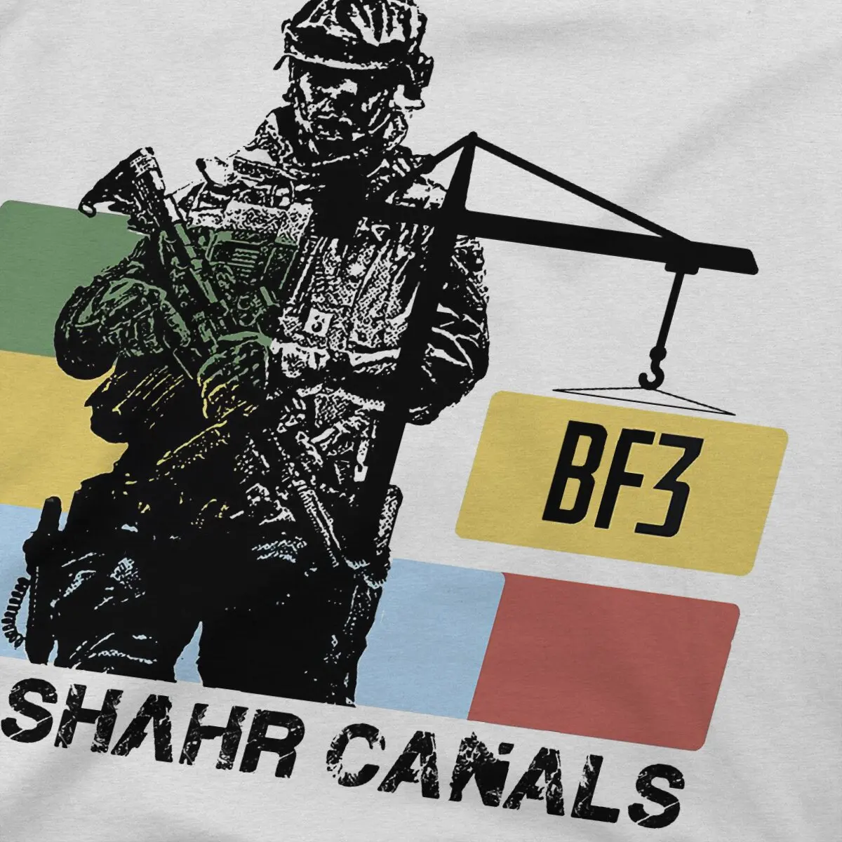 Battlefield Video Game 3 Noshahr Canals T Shirt Goth Men Tees Summer Clothing Harajuku Crewneck TShirt