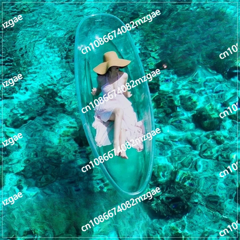 

Transparent PC plastic boat, wedding photography props scenic spot B&B seaside kayak