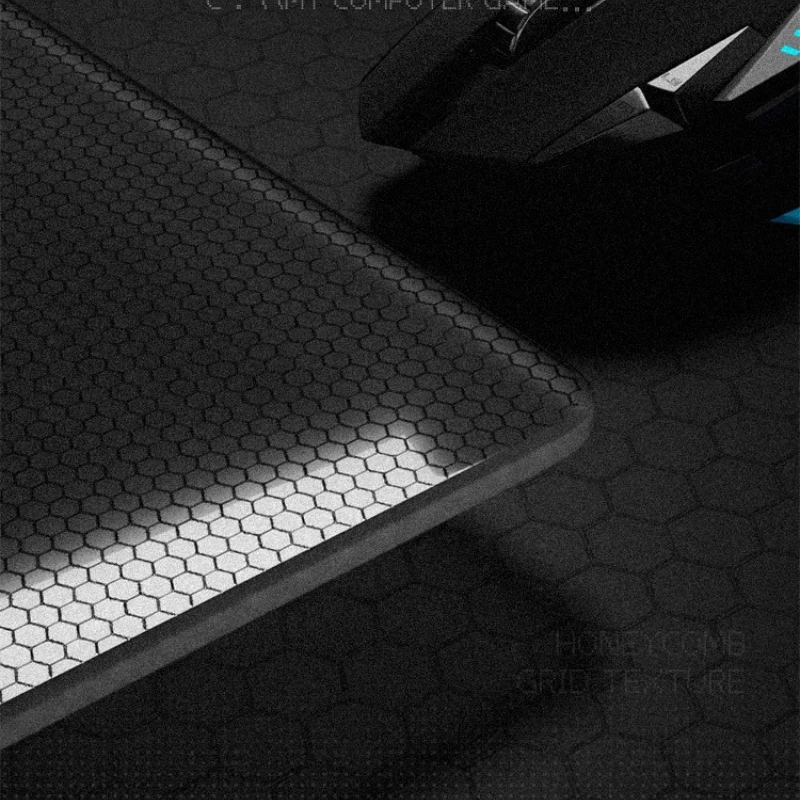 ATOM Photovoltaic Glass Mouse Pad Tempered Upgraded Super Smooth Honeycomb Grid Texture HD UV Printing FPS Gaming Desk Pad