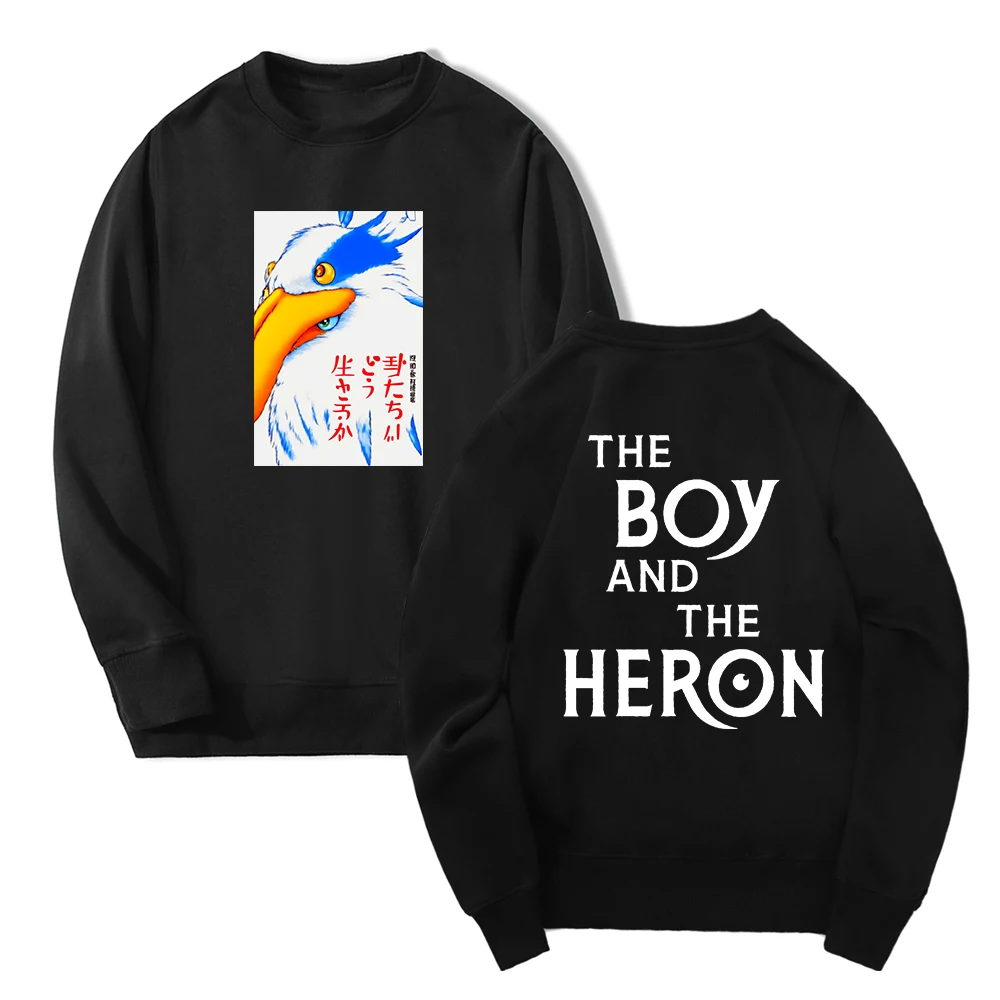 Nieuwe Japan De Jongen en de Reiger Anime Film Lange Mouw Streetwear Vrouwen Mannen Sweatshirt Harajuku Kleding