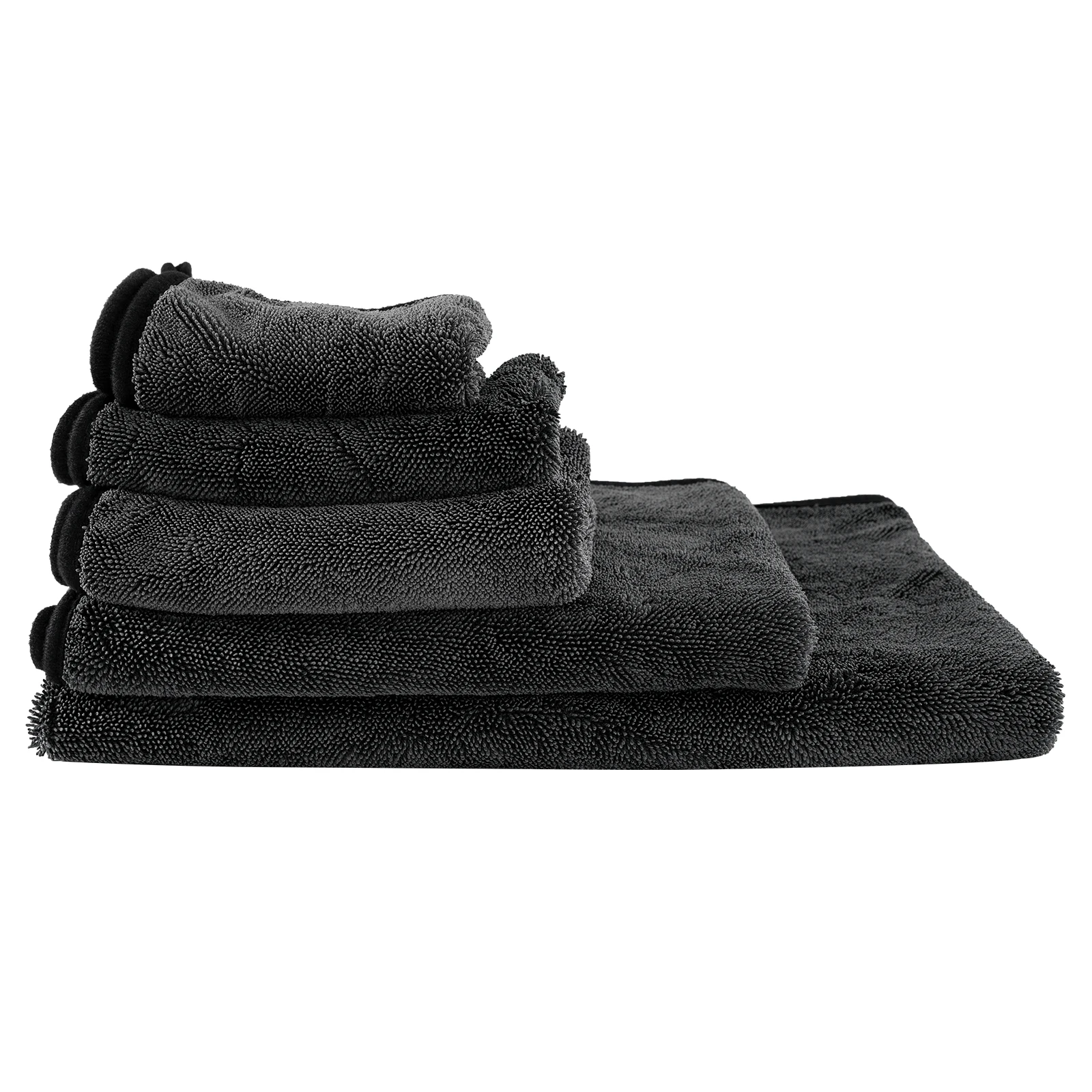 Grey Microfiber Car Towel Super Absorbent Car Wash Drying Cloth Lint Free Anti Scratch Auto Detailing Cleaning Towel