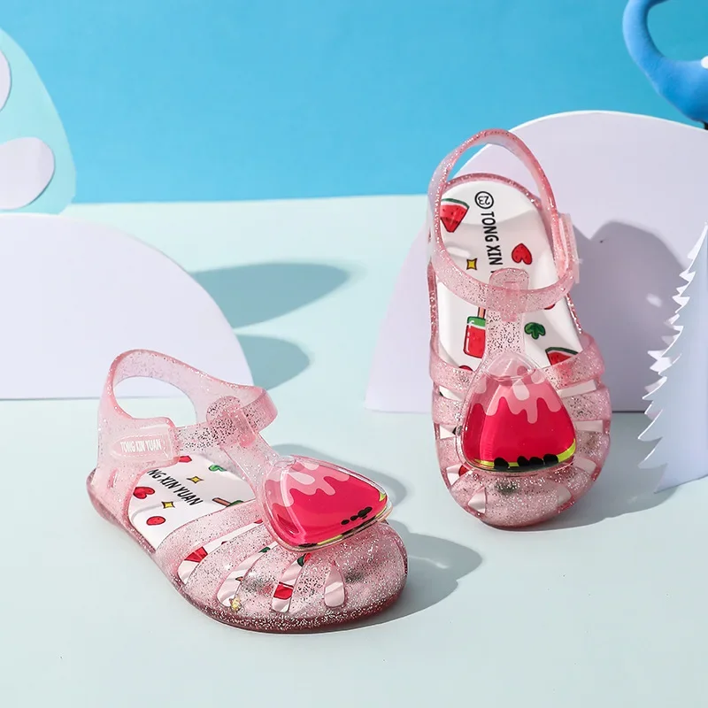 2024 Summer Sandalias Baby Girl Shoes Children Sandals Anti-Slip Child Sandals Kids Cute Shoes Casual Daily Shoes Girls Sneakers