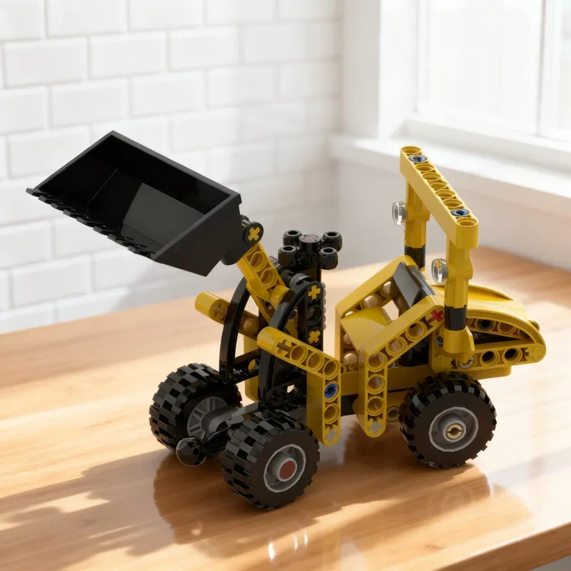 101pcs MOC Technical Compact Wheel Loader Model Building Blocks Architecture Toy Festival Gift Creative Idea Education Brick