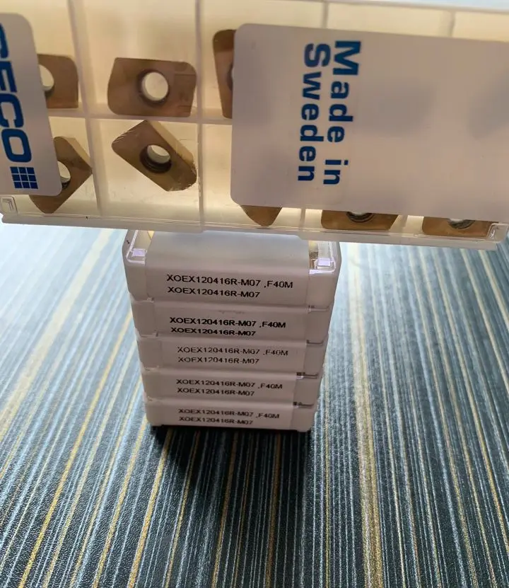 

Hard alloy cutting blades XOEX120416R-M07,MS2050