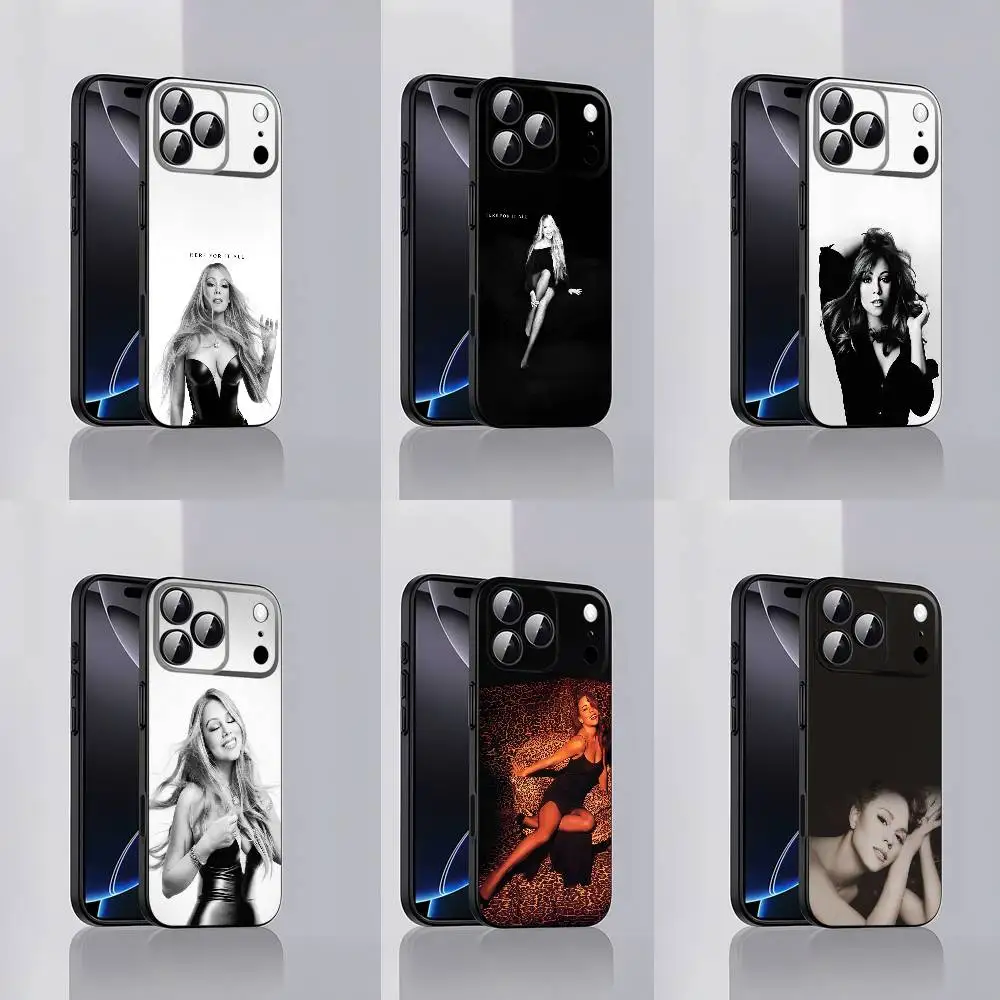 

M-Mariah C-Carey Here for It All Phone Case For iPhone 17,16,15,14,13,12,Pro,Max,Plus,E,SE4,Air,Mini Black Soft Cover