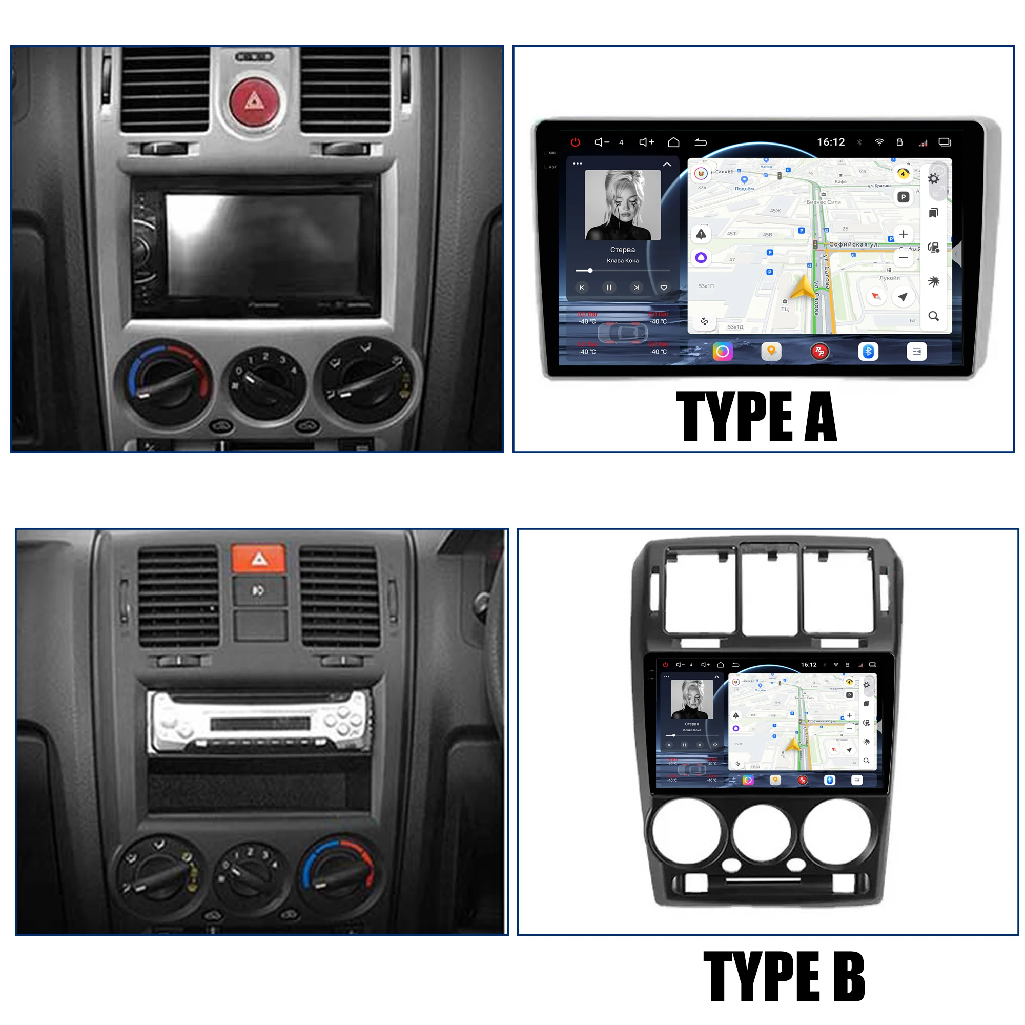 Redpower Crystal Sound 850 Pro Max  Android Car Radio Player Screen for Hyundai Getz 1 2002 - 2011 RHD CarPlay Bluetooth Hi-Fi