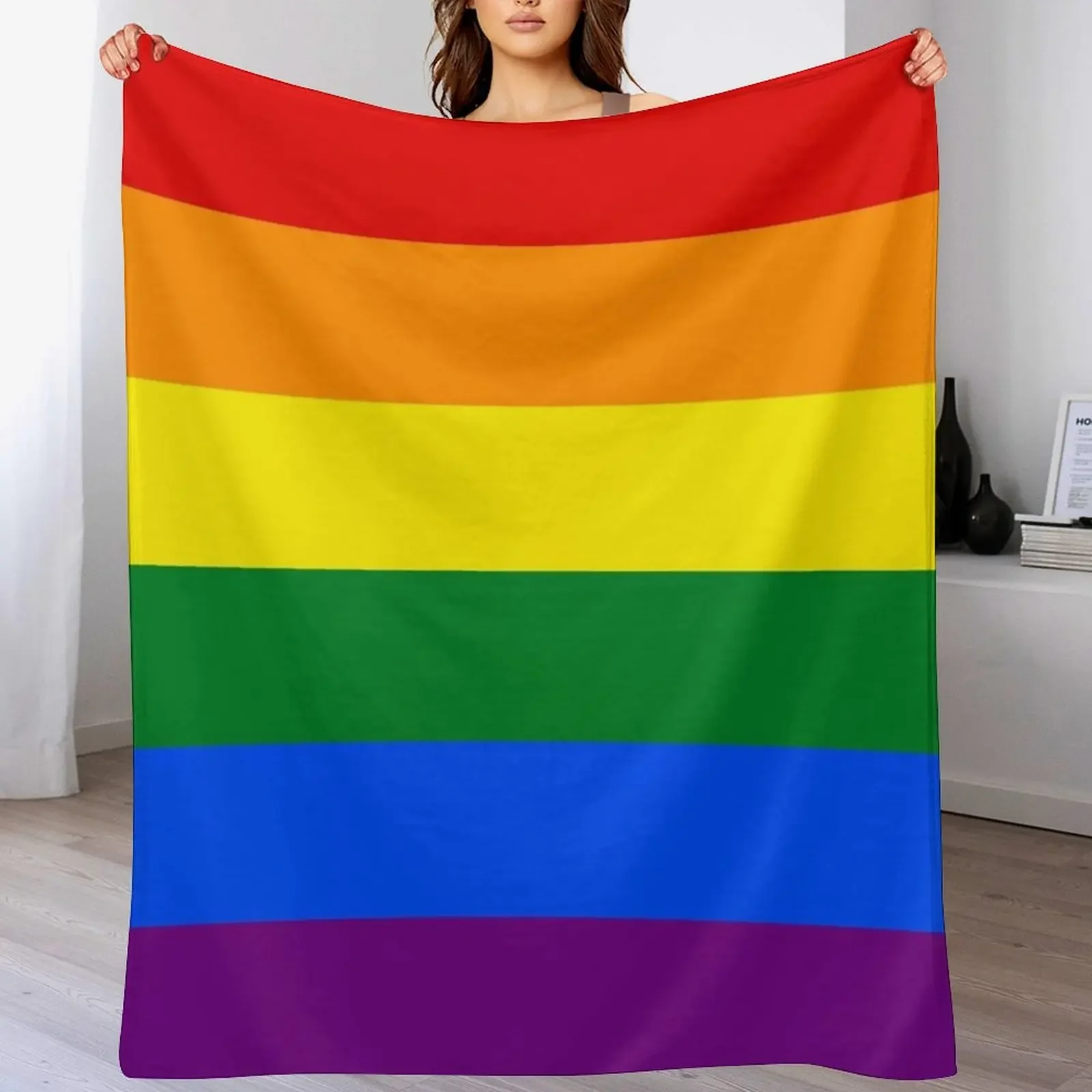 

RAINBOW FLAG Gifts & Products Throw Blanket bed plaid Heavy Warm Blankets