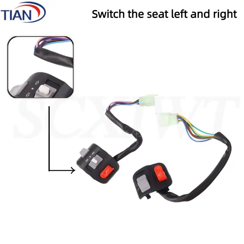 

NEW Handlebar Controller Switches for Electric Bike Scooter Signal Electric Fog Light Horn ON-OFF Button Switch