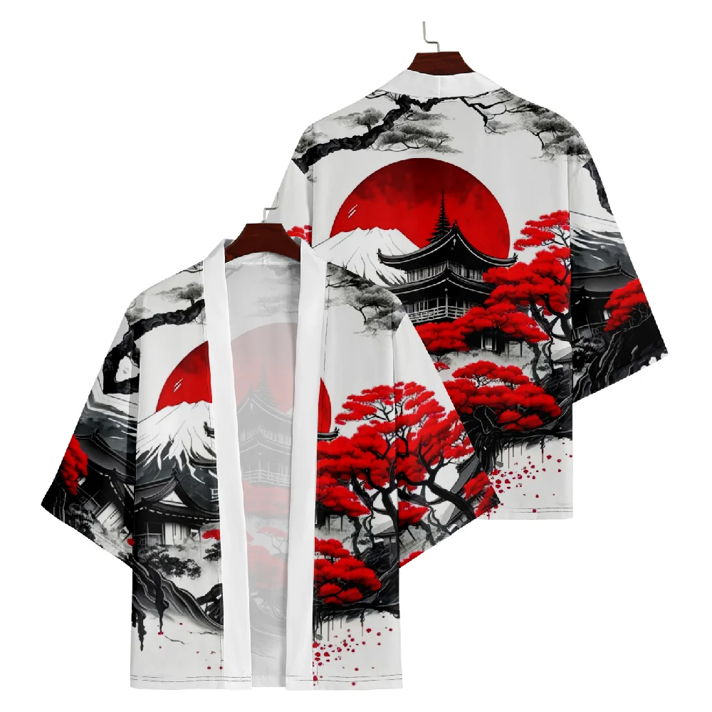 

Kimono Cosplay Japanese Print Haori Women Men Cardigan Yukata Costume Streetwear Traditional Clothes