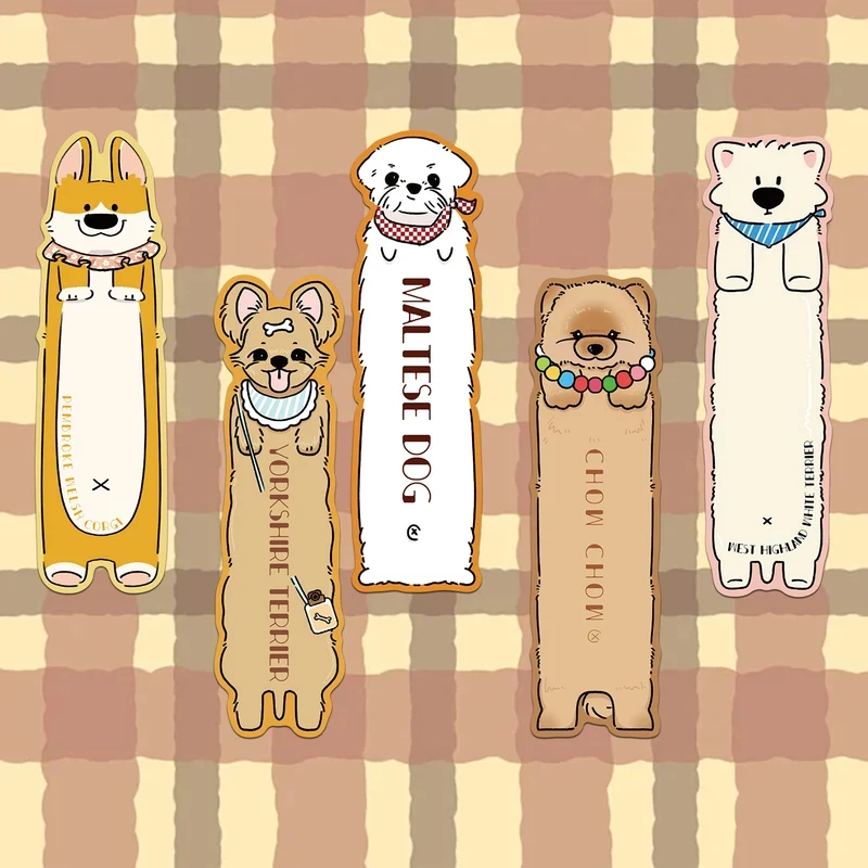 30PCS Reading Dog Theme Bookmarks Cute Reading Pages Book Tags Student Creative Gifts Decoration Page Tags Cards Lovely view 3