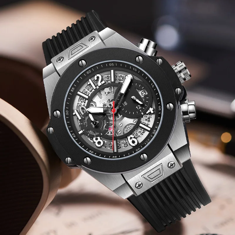 2025 New Automatic Watch Men's American Stainless Steel Anti-Scratch Waterproof Watch Business Casual Watch