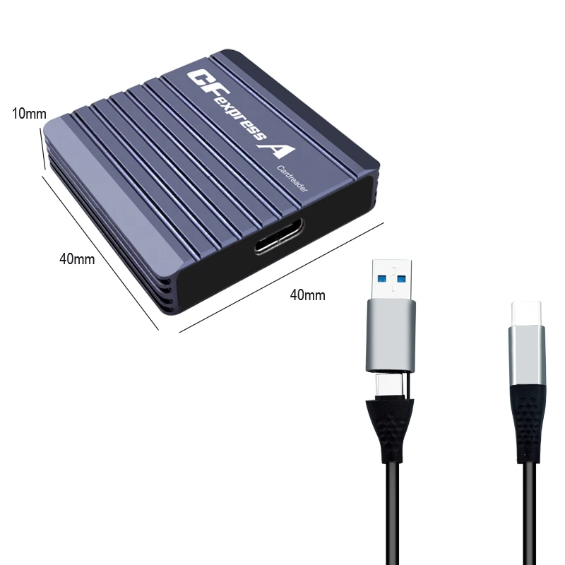 CFexpress Type A Card Reader CF Express Card Reader Type A Adapter USB3.2 GEN2 10G Portable CFexpress Reader for Canon Nikon SLR
