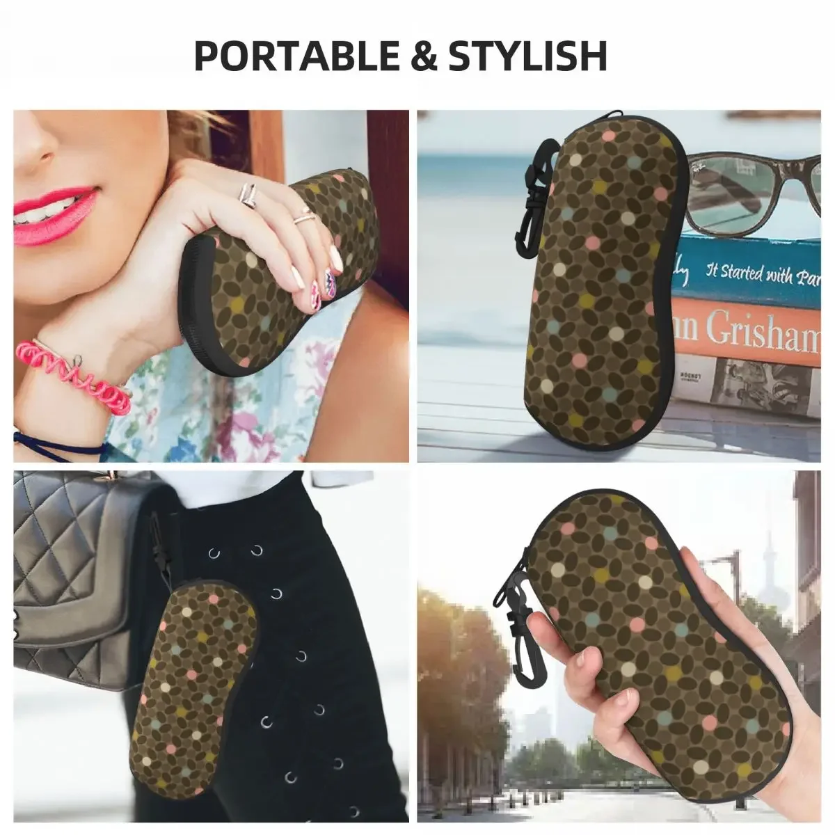 Niestandardowe etui ochronne na okulary Pebble Print Multi Shell Fajne etui na okulary przeciwsłoneczne Orla Kiely Torba na okulary