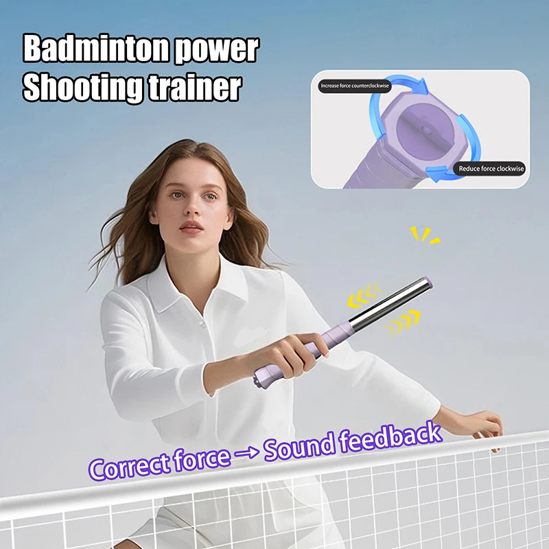 1PC Badminton Swing Correction Aid; Solo Practice Tool for High Ball and Backhand Whip
